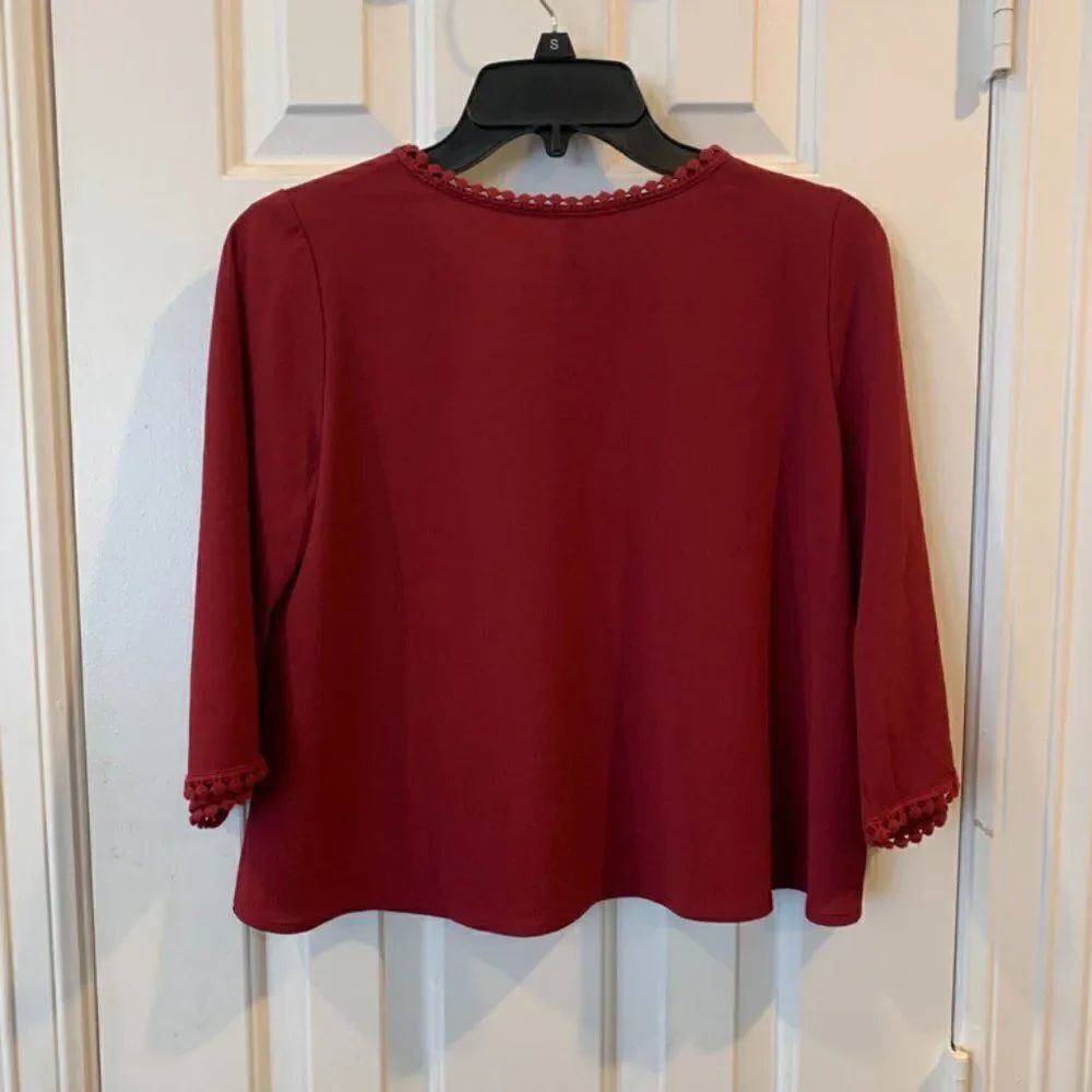 B Jewel Maroon Top - Picture 4 of 4